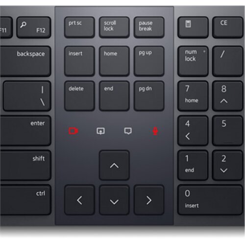 Dell , Premier Collaboration Keyboard , KB900 , Keyboard , Wireless , US International , Graphite