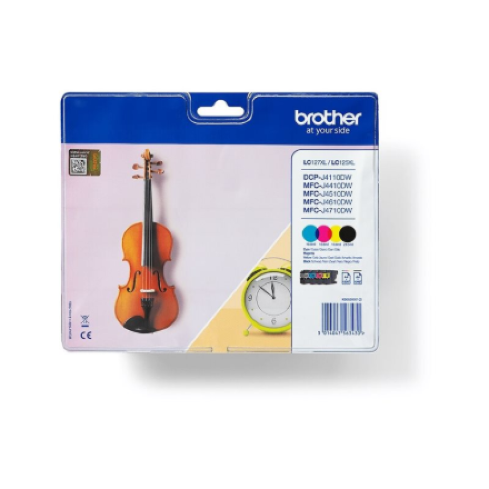 Brother LC127XLVALBP , Ink Cartridge , Black, Cyan, Magenta, Yellow