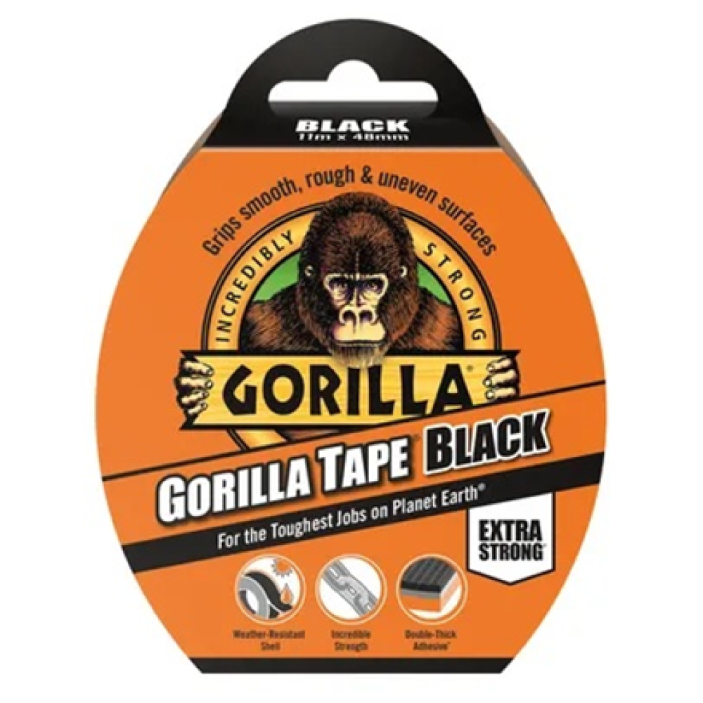 Gorilla , Tape Black, 48mm x 11m