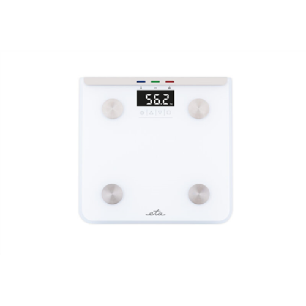 ETA , Scales , Laura ETA078190000 , Body analyzer , Maximum weight (capacity) 180 kg , Accuracy 100 g , White