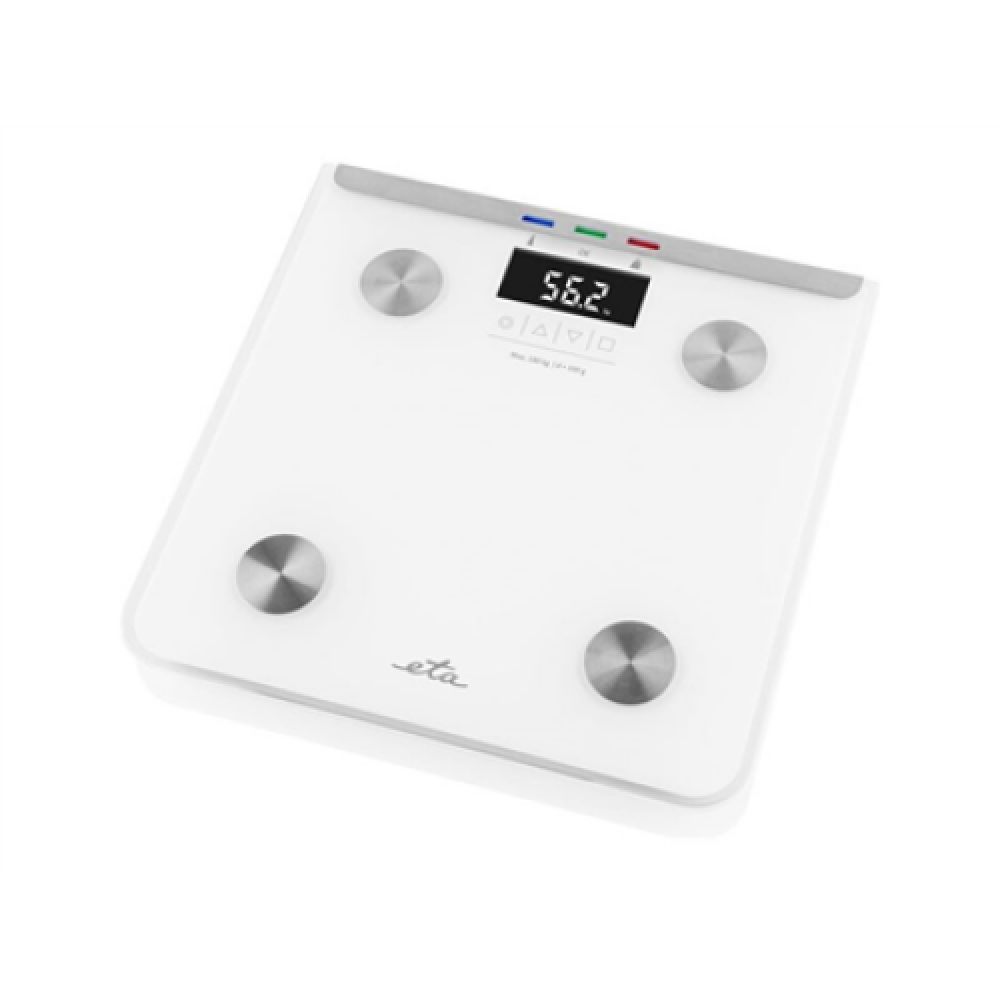ETA , Scales , Laura ETA078190000 , Body analyzer , Maximum weight (capacity) 180 kg , Accuracy 100 g , White