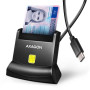 AXAGON USB-C Smart card StandReader , CRE-SM4NC