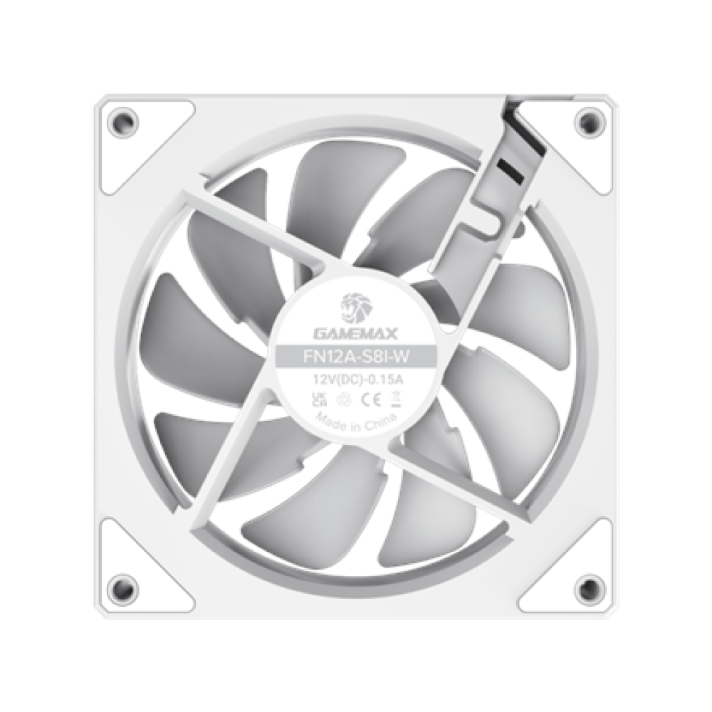 Gamemax Case Fan , FN12A-S8I-W , White