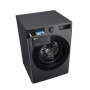 LG F2WR508S2M Washing machine, A, Front loading, Washing capacity 10 kg, Depth 56.5 cm, 1400 RPM, Middle Black , LG , Washing Machine , F4WR510SBM , Energy efficiency class A-10% , Front loading , Washing capacity 10 kg , 1400 RPM , Depth 57 cm , Width 60