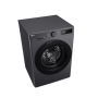 LG F2WR508S2M Washing machine, A, Front loading, Washing capacity 10 kg, Depth 56.5 cm, 1400 RPM, Middle Black , LG , Washing Machine , F4WR510SBM , Energy efficiency class A-10% , Front loading , Washing capacity 10 kg , 1400 RPM , Depth 57 cm , Width 60