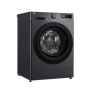 LG F2WR508S2M Washing machine, A, Front loading, Washing capacity 10 kg, Depth 56.5 cm, 1400 RPM, Middle Black , LG , Washing Machine , F4WR510SBM , Energy efficiency class A-10% , Front loading , Washing capacity 10 kg , 1400 RPM , Depth 57 cm , Width 60