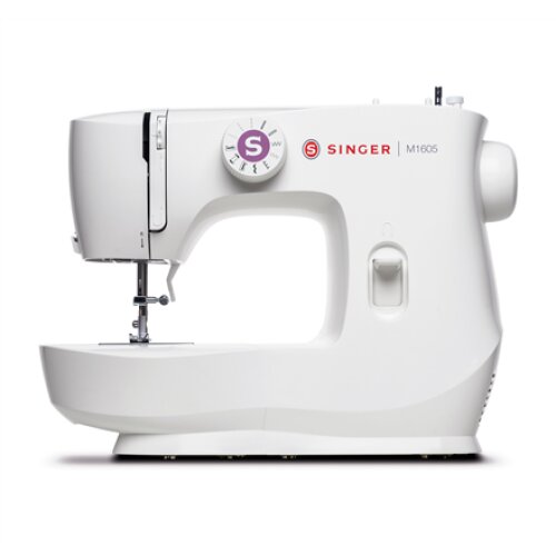 Singer , Sewing Machine , M1605 , Number of stitches 6 , Number of buttonholes 1 , White
