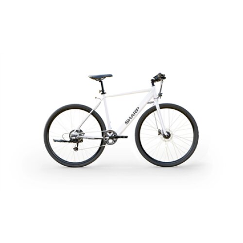Sharp Hybrid E-Bike , 250 W , 21 , White Glossy