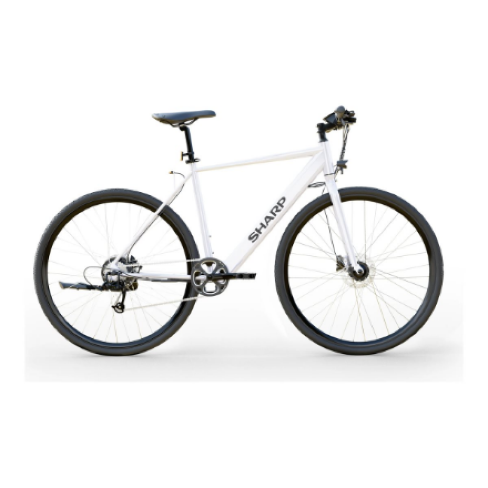 Sharp Hybrid E-Bike , 250 W , 21 , White Glossy