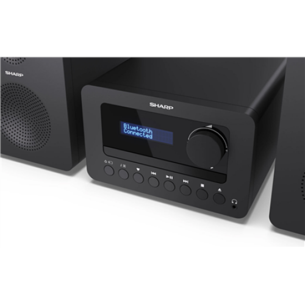 Sharp XL-B520D(BK) Tokyo Hi-Fi Micro System 2.0, FM/DAB/DAB+/USB, CD, Bluetooth 5.0, Aux-in, Black , Sharp , Tokyo Hi-Fi Micro System 2.0 , XL-B520D(BK) , Black , USB port , AUX in , Bluetooth , CD player , FM radio
