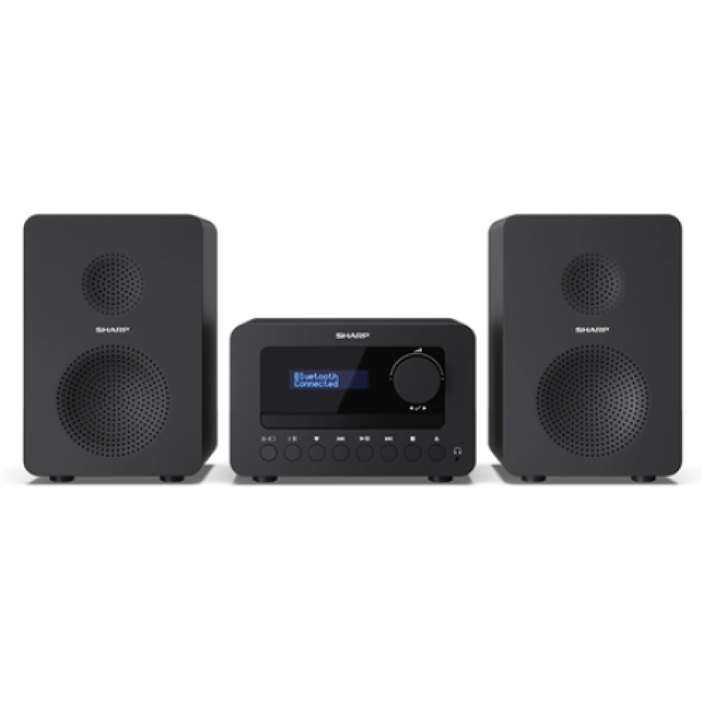 Sharp XL-B520D(BK) Tokyo Hi-Fi Micro System 2.0, FM/DAB/DAB+/USB, CD, Bluetooth 5.0, Aux-in, Black , Sharp , Tokyo Hi-Fi Micro System 2.0 , XL-B520D(BK) , Black , USB port , AUX in , Bluetooth , CD player , FM radio