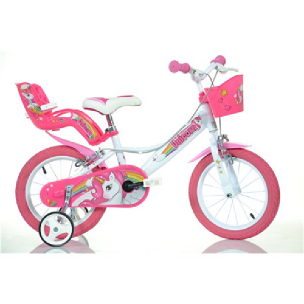 Dino Girls bike Unicorn Pink