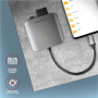 AXAGON Aluminum high-speed USB-C 3.2 Gen 1 memory card reader, 3 slots , CRE-S3C