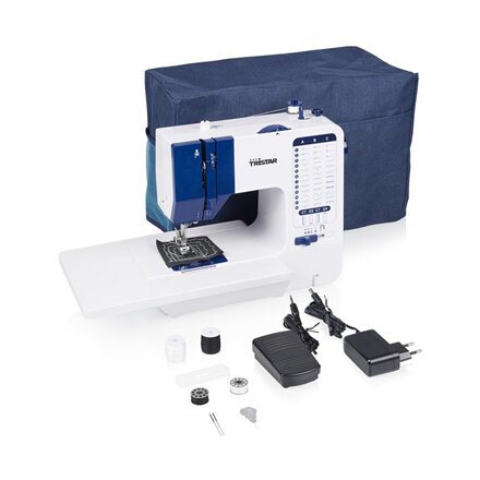 Tristar Sewing machine , SM-6005 , Number of stitches 38 , Number of buttonholes 1 , White/Blue