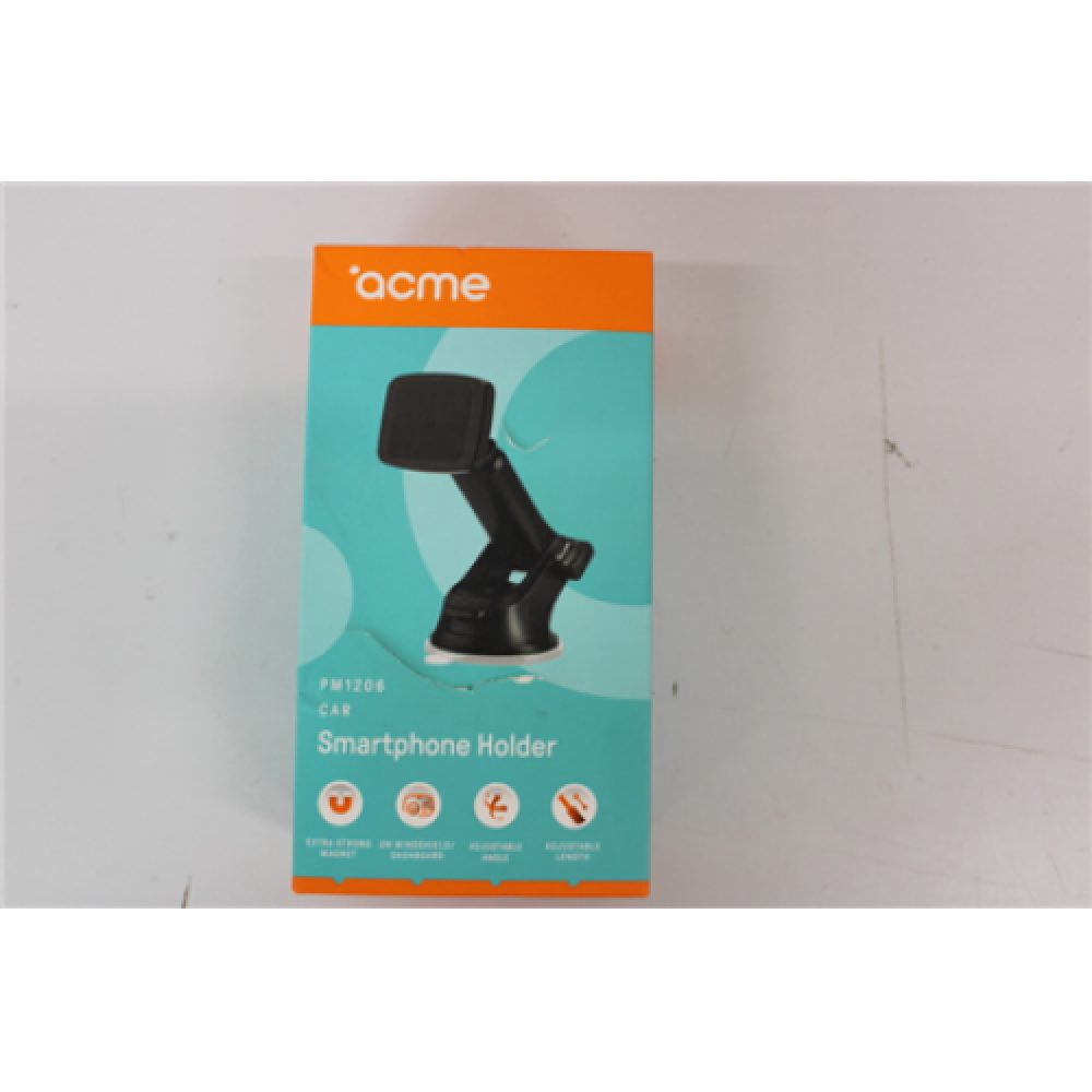 SALE OUT. DAMAGED PACKAGING Acme PM1206 360 °, 147 g, Plastic, rubber, silicone, Magnetic, Black