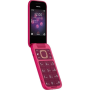 Nokia , 2660 DS , Pop Pink , 2.8 , TFT LCD , 48 MB , 128 MB , Dual SIM , Nano-SIM , 3G , Bluetooth , 4.2 , USB version microUSB 2.0 , Built-in camera , Main camera resolution 0.3 MP , 1450 mAh