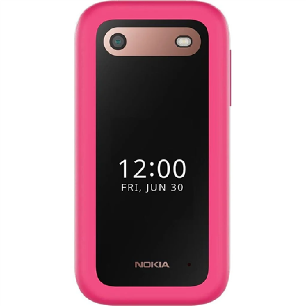 Nokia , 2660 DS , Pop Pink , 2.8 , TFT LCD , 48 MB , 128 MB , Dual SIM , Nano-SIM , 3G , Bluetooth , 4.2 , USB version microUSB 2.0 , Built-in camera , Main camera resolution 0.3 MP , 1450 mAh