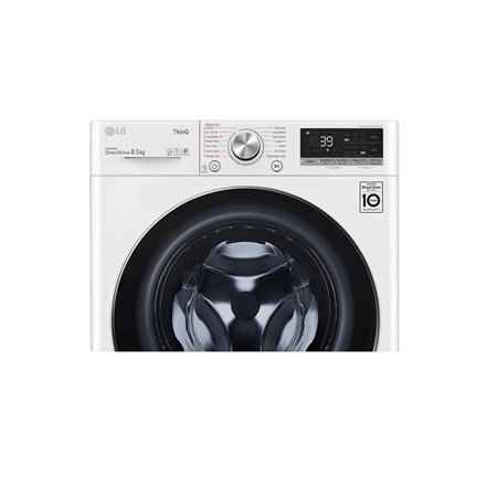 LG Washing machine , F2WV7S8S2E , Energy efficiency class A , Front loading , Washing capacity 8.5 kg , 1200 RPM , Depth 47.5 cm , Width 60 cm , Display , LED , Steam function , Direct drive , Wi-Fi , White