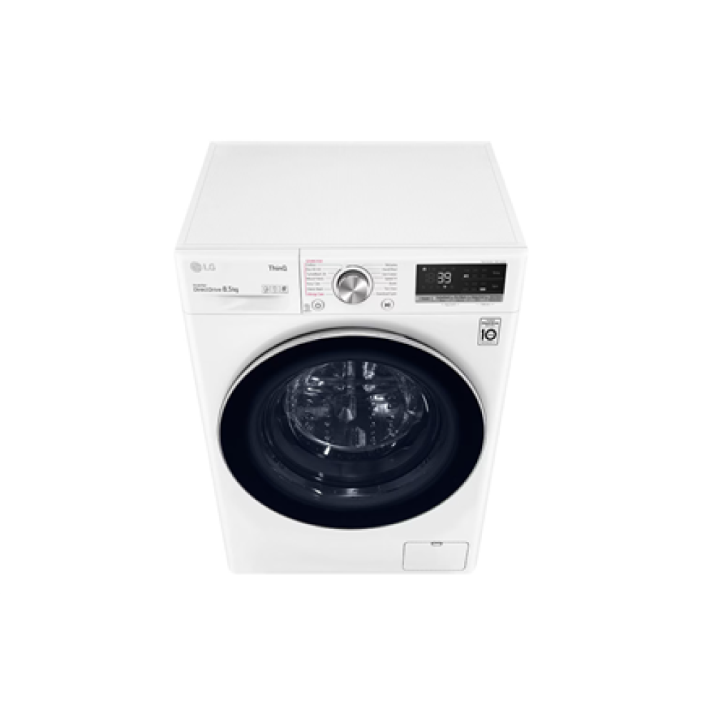 LG Washing machine , F2WV7S8S2E , Energy efficiency class A , Front loading , Washing capacity 8.5 kg , 1200 RPM , Depth 47.5 cm , Width 60 cm , Display , LED , Steam function , Direct drive , Wi-Fi , White