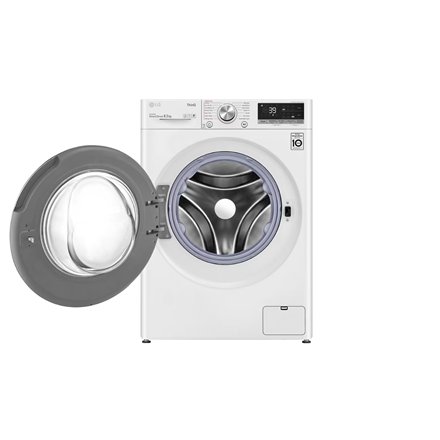 LG Washing machine , F2WV7S8S2E , Energy efficiency class A , Front loading , Washing capacity 8.5 kg , 1200 RPM , Depth 47.5 cm , Width 60 cm , Display , LED , Steam function , Direct drive , Wi-Fi , White