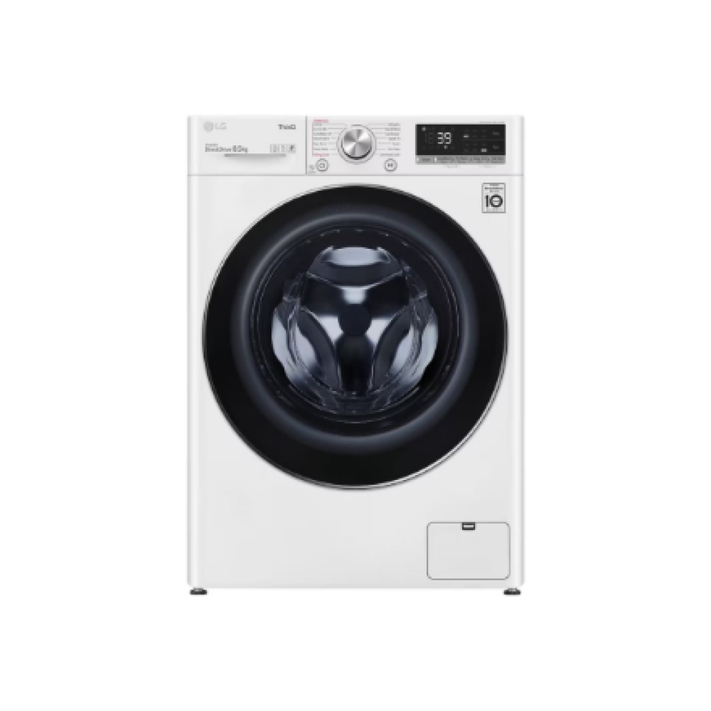 LG Washing machine , F2WV7S8S2E , Energy efficiency class A , Front loading , Washing capacity 8.5 kg , 1200 RPM , Depth 47.5 cm , Width 60 cm , Display , LED , Steam function , Direct drive , Wi-Fi , White