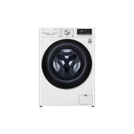 LG Washing machine , F2WV7S8S2E , Energy efficiency class A , Front loading , Washing capacity 8.5 kg , 1200 RPM , Depth 47.5 cm , Width 60 cm , Display , LED , Steam function , Direct drive , Wi-Fi , White