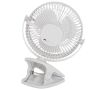 Adler Rechargeable Clip-on Desk Fan , AD 7342 , Table Fan , White , Diameter 15.5 cm , Number of speeds 3 , Oscillation , 5 W