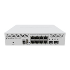 MikroTik , Cloud Router Switch , CRS310-8G+2S+IN , Rackmountable , Gigabit Ethernet (copper) ports quantity 8 , SFP+ ports quantity 2