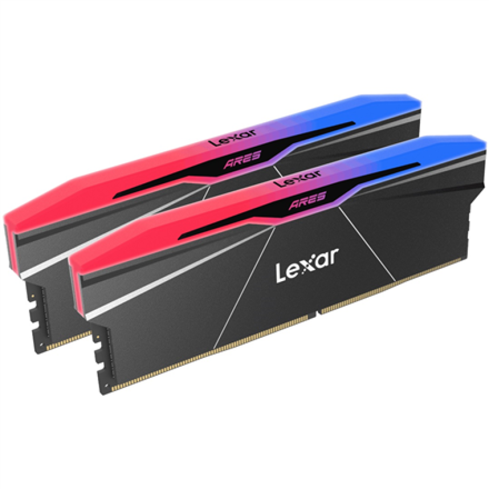 Lexar Memory with heatsink and RGB lighting , ARES , 48 GB , DDR5 , 7600 MHz , PC/server , Registered No , ECC No