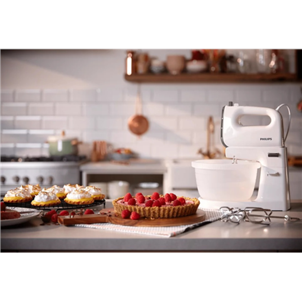 Philips , Mixer , HR3745/00 Series 5000 , Hand Mixer , 450 W , Number of speeds 5 , Turbo mode , White