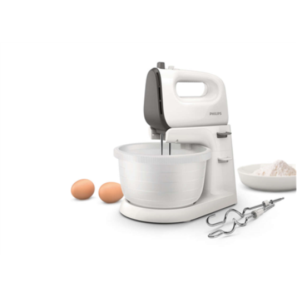 Philips , Mixer , Viva Collection HR3745/00 , Mixer with bowl , 450 W , Number of speeds 5 , Turbo mode , White