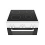 Bosch , Cooker , HKA090220U Series 2 , Hob type Vitroceramic , Oven type Electric , White , Width 60 cm , Grilling , Depth 60 cm , 66 L