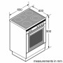 Bosch , Cooker , HKA090220U Series 2 , Hob type Vitroceramic , Oven type Electric , White , Width 60 cm , Grilling , Depth 60 cm , 66 L