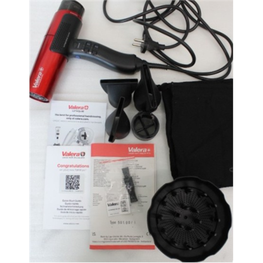 SALE OUT. Valera , Matrixcare AI Professional Hair Dryer , 501.00 MA MR , Number of temperature settings 9 , Ionic function , Black/Red , DAMAGED PACKAGING, SCRATCHED PARTS, REFURBISHED