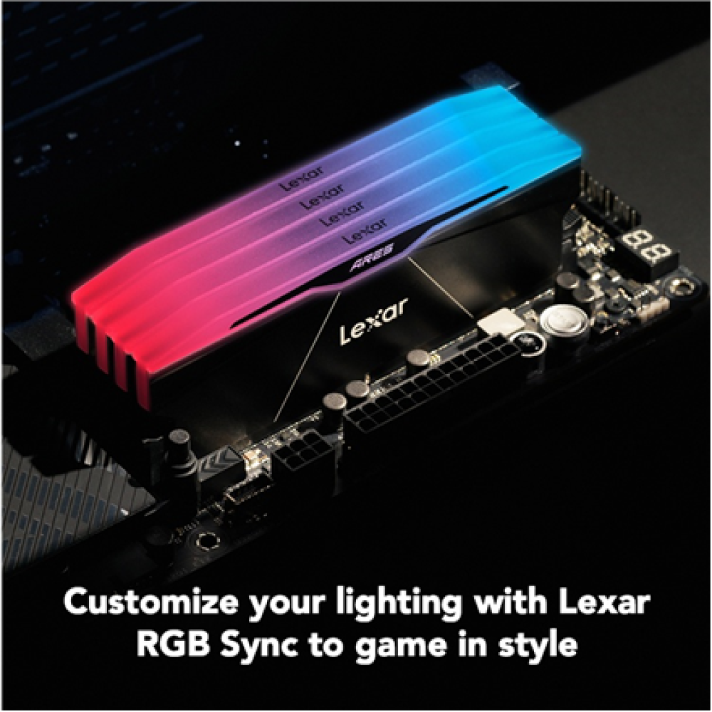 Lexar ARES RGB , 32 Kit (16GBx2) GB , DDR5 , 6000 MHz , PC/server , Registered No , ECC No