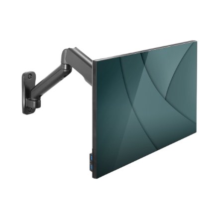 Digitus Wall mount , DA-90425 , Tilt, swivel, rotate , 15-32 , Maximum weight (capacity) 9 kg , Black