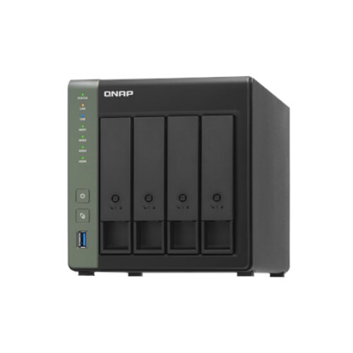 QNAP , 4-Bay QTS NAS , TS-431KX-2G , Up to 4 HDD/SSD Hot-Swap , AnnapurnaLabs Alpine , AL314 Quad-Core , Processor frequency 1.7 GHz , 2 GB , DDR3L