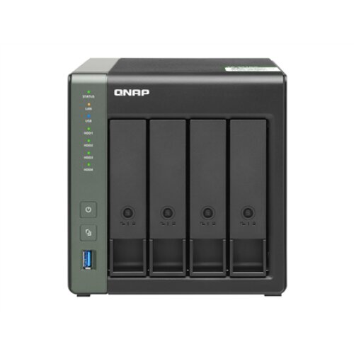 QNAP , 4-Bay QTS NAS , TS-431KX-2G , Up to 4 HDD/SSD Hot-Swap , AnnapurnaLabs Alpine , AL314 Quad-Core , Processor frequency 1.7 GHz , 2 GB , DDR3L