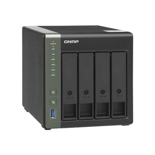 QNAP , 4-Bay QTS NAS , TS-431KX-2G , Up to 4 HDD/SSD Hot-Swap , AnnapurnaLabs Alpine , AL314 Quad-Core , Processor frequency 1.7 GHz , 2 GB , DDR3L