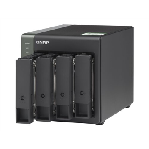 QNAP , 4-Bay QTS NAS , TS-431KX-2G , Up to 4 HDD/SSD Hot-Swap , AnnapurnaLabs Alpine , AL314 Quad-Core , Processor frequency 1.7 GHz , 2 GB , DDR3L