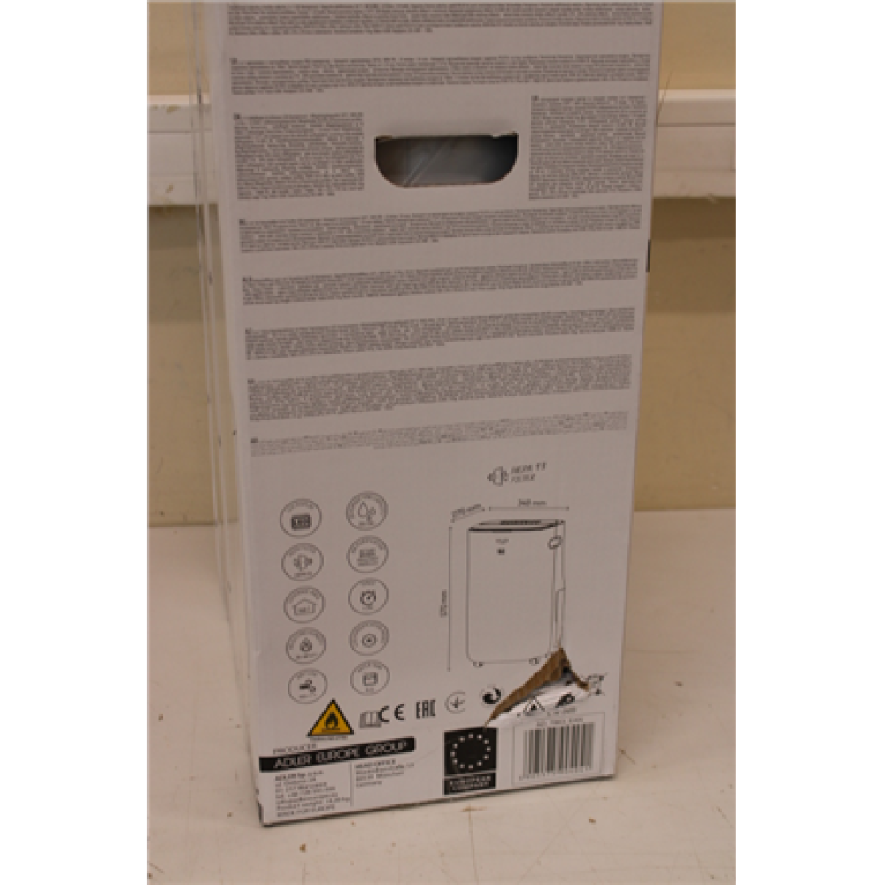 SALE OUT. Adler AD 7863 2-in1 Air Dehumidifier & Air purifier LED (compressor), White , Adler , 2-in1 Air Dehumidifier and Air purifier , AD 7863 , Power 420 W , Suitable for rooms up to 140 m³ , Water tank capacity 6.5 L , White , DAMAGED PACKAGING