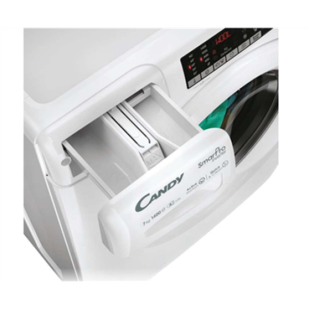 Candy , Washing Machine , CO 474TWM6/1-S , Energy efficiency class A , Front loading , Washing capacity 7 kg , 1400 RPM , Depth 49 cm , Width 60 cm , Digital , Wi-Fi , White
