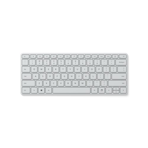 Microsoft , Designer Compact Keyboard , Compact Keyboard , Wireless , US , Bluetooth , Glacier , 288 g , Wireless connection