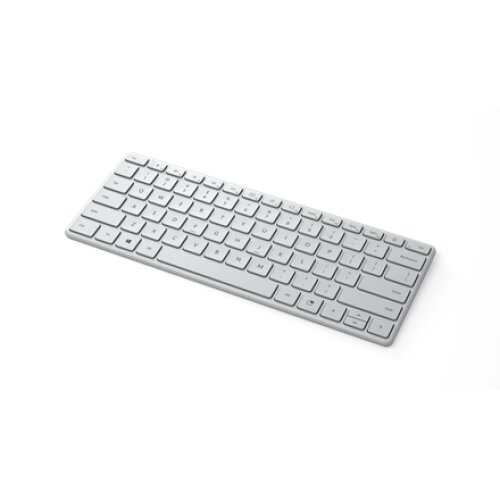 Microsoft , Designer Compact Keyboard , Compact Keyboard , Wireless , US , Bluetooth , Glacier , 288 g , Wireless connection