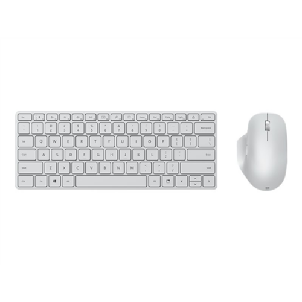 Microsoft , Designer Compact Keyboard , Compact Keyboard , Wireless , US , Bluetooth , Glacier , 288 g , Wireless connection