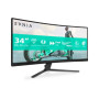 Philips , 34M2C3500L/00 , 34 , VA , 21:9 , 180 Hz , 1 ms , 3440 x 1440 pixels , 300 cd/m² , HDMI ports quantity 2 , Warranty 24 month(s)