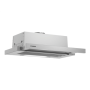 Bosch , Hood , DFT63AC50 Series 4 , Energy efficiency class D , Telescopic , Width 60 cm , 368 m³/h , Mechanical , Silver , LED