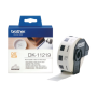 Brother Round paper labels DK-11219 , Black on White , 12 mm