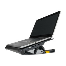 Targus Stand , Chill Mat with 4 USB-A Port Hub - for up to 16-inch Laptops , Black/Grey