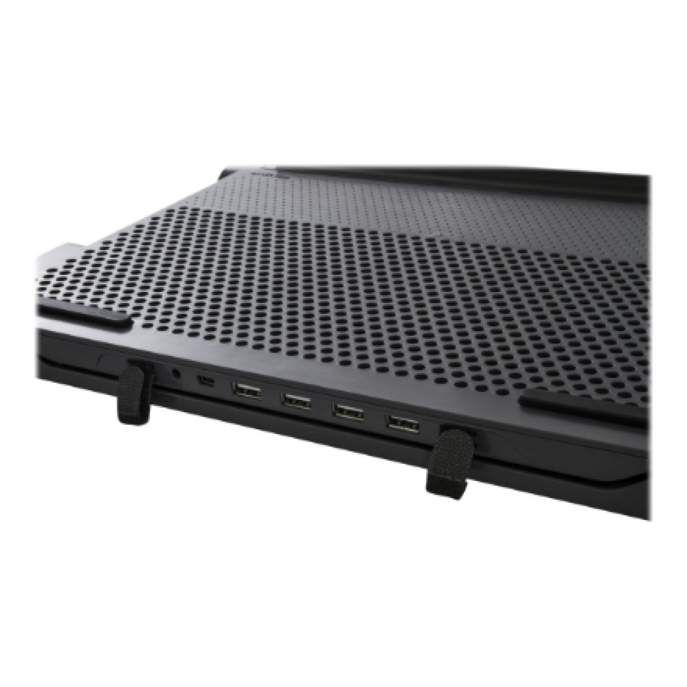 Targus Stand , Chill Mat with 4 USB-A Port Hub - for up to 16-inch Laptops , Black/Grey